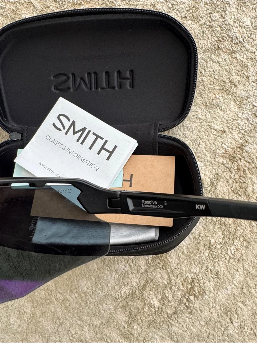 SMITH Resolve Black Sport Sunglasses with Gray Lenses